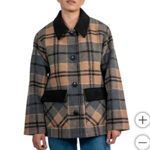 Pendleton Plaid Jacket in Tan and Black